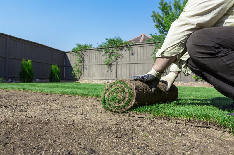 Local New Lawn Sod Installation pros at work
